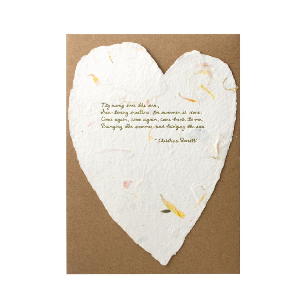 Stationery - Floral Poems Handmade Paper Letterpress Cards - OBLATION PAPERS AND PRESS
