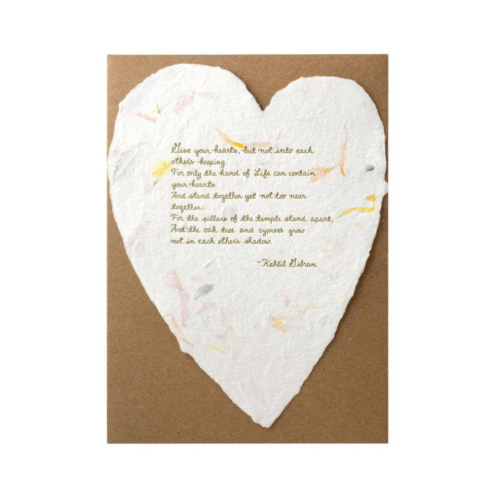 Stationery - Floral Poems Handmade Paper Letterpress Cards - OBLATION PAPERS AND PRESS