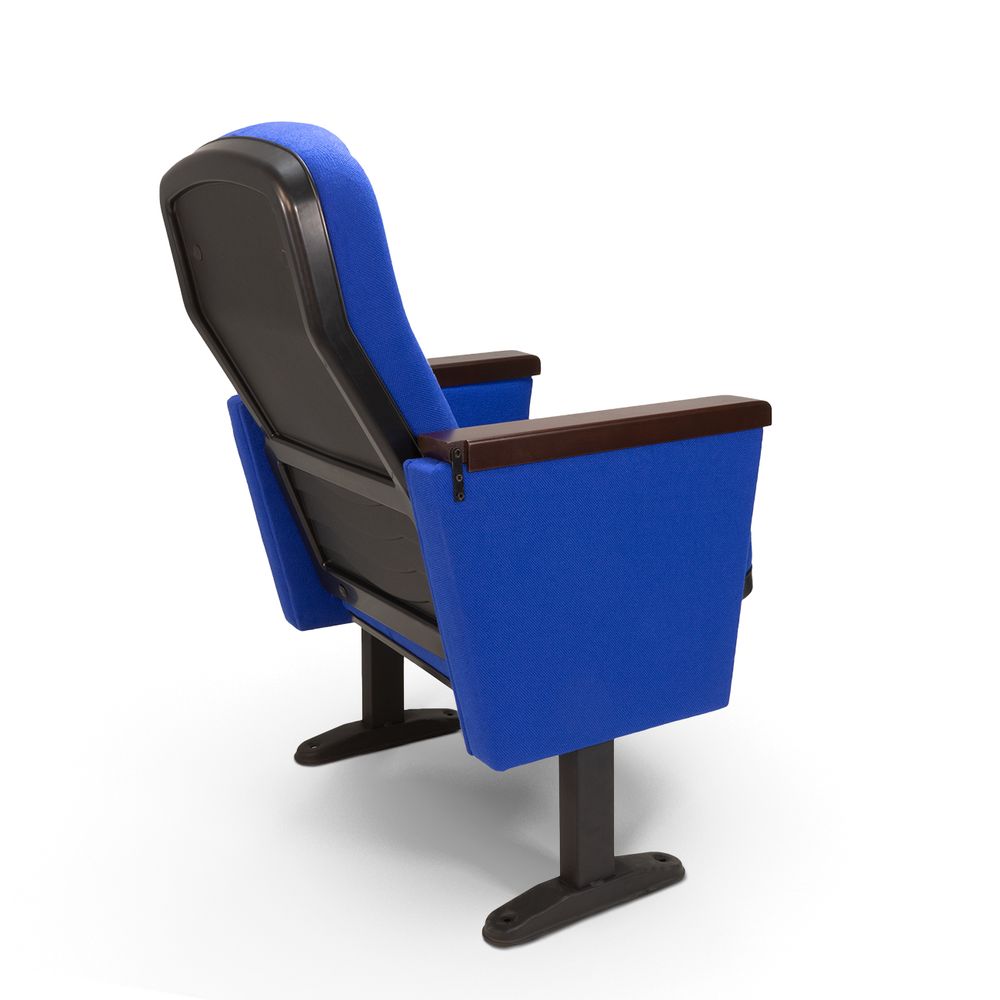 Chaises - Chaise Auditorium ( Conférence ) Cracovie Tissu Bleu avec Palmatoria - RIVA OFFICE