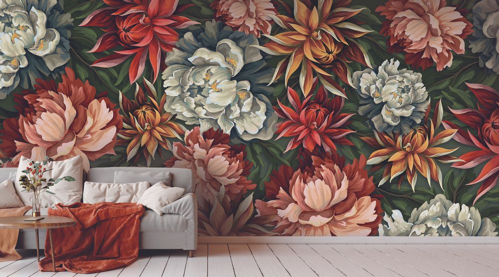 Objets de décoration - Papier peint PEONY - LGD01 DECOR MURAL SUR MESURE