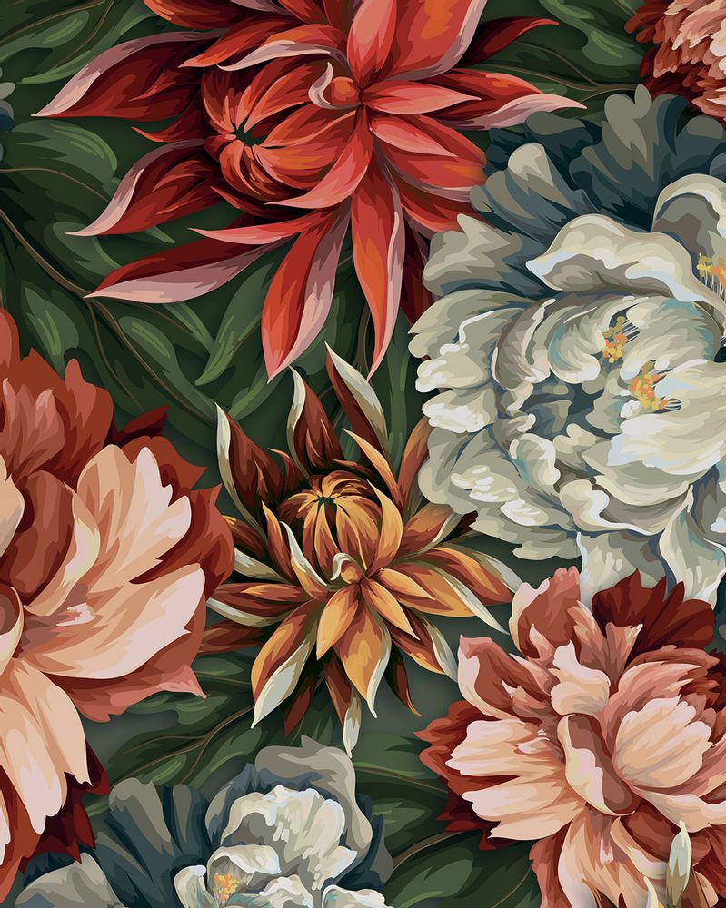 Objets de décoration - Papier peint PEONY - LGD01 DECOR MURAL SUR MESURE