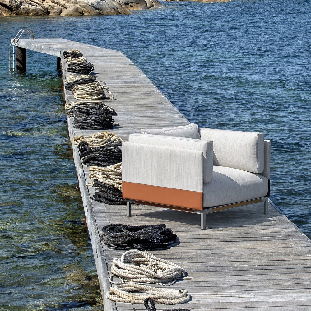 Lawn armchairs - Costiera and Baia, design by Christophe Pillet - ETHIMO