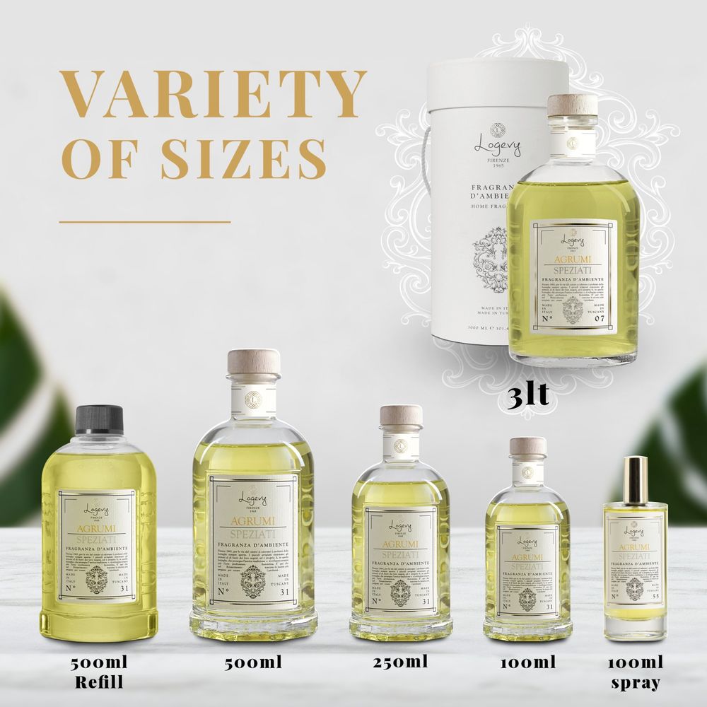 Home fragrances - Agrumi Speziati - Room fragrance - LOGEVY FIRENZE 1965