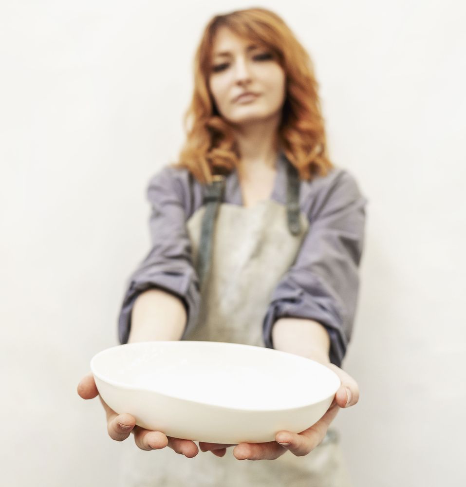 Assiettes au quotidien - ASSIETTE EMPREINTE - SOPHIE MASSON PORCELAINE