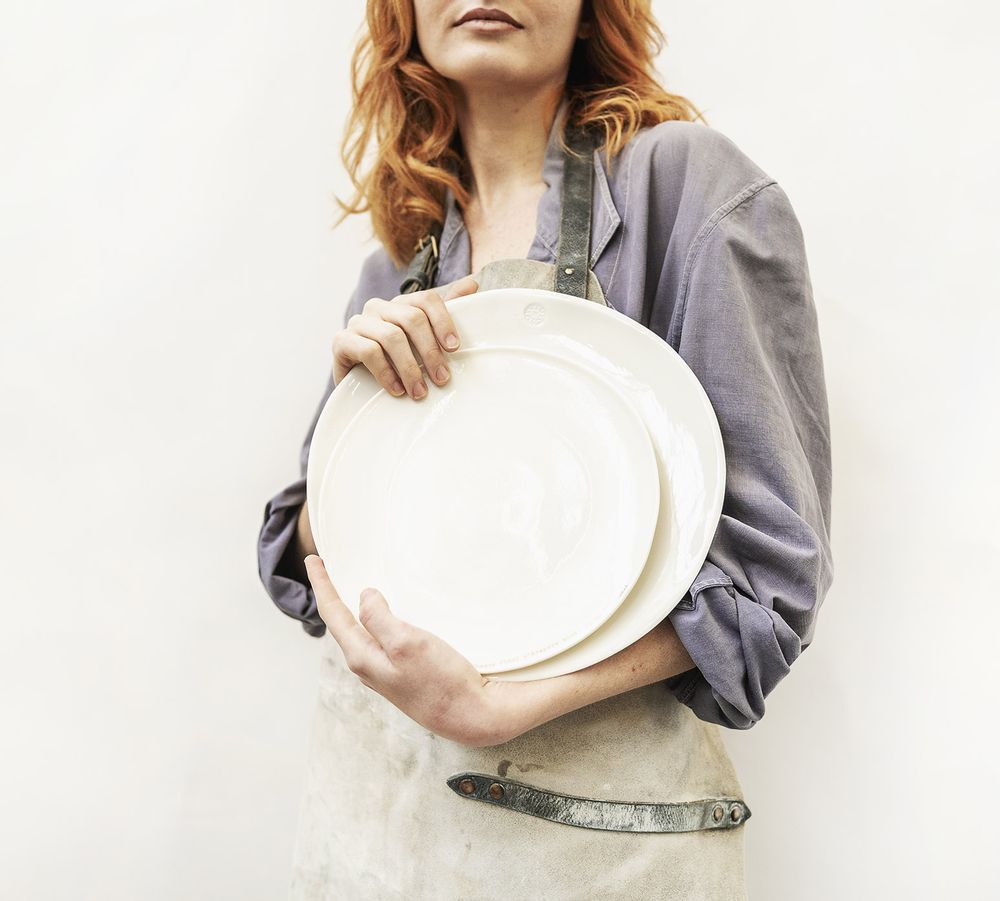Assiettes au quotidien - ASSIETTE EMPREINTE - SOPHIE MASSON PORCELAINE