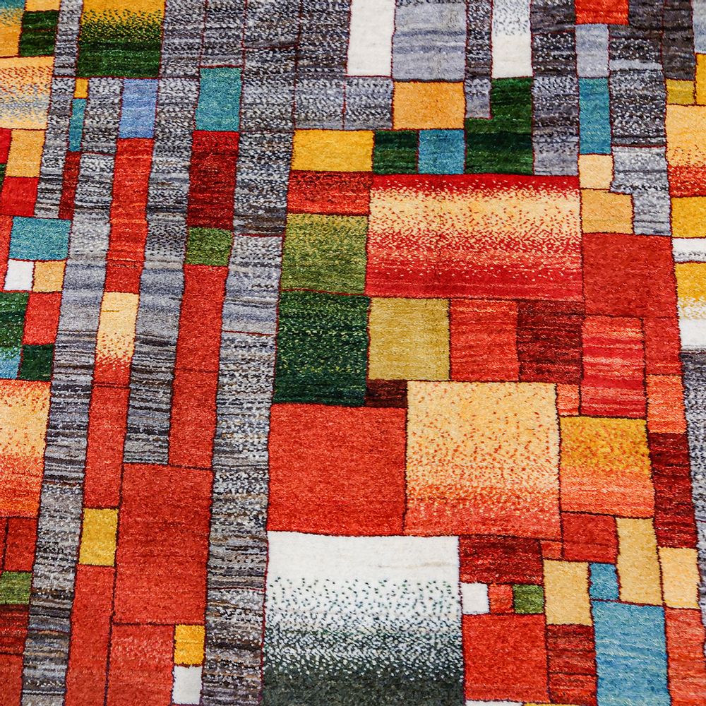 Tapis design - Modernist Stained-Glass Gabbeh 1, Zollanvari Super Fine Gabbeh - ZOLLANVARI INTERNATIONAL