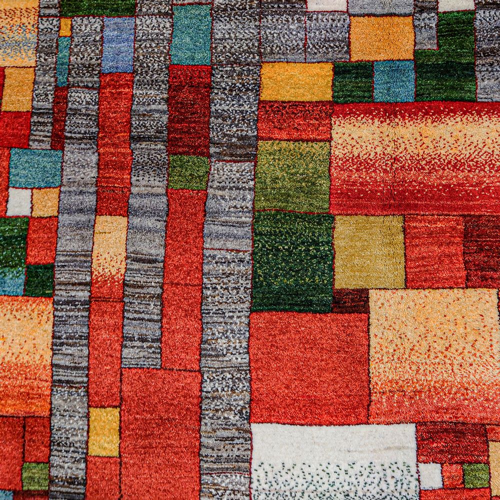 Tapis design - Modernist Stained-Glass Gabbeh 1, Zollanvari Super Fine Gabbeh - ZOLLANVARI INTERNATIONAL