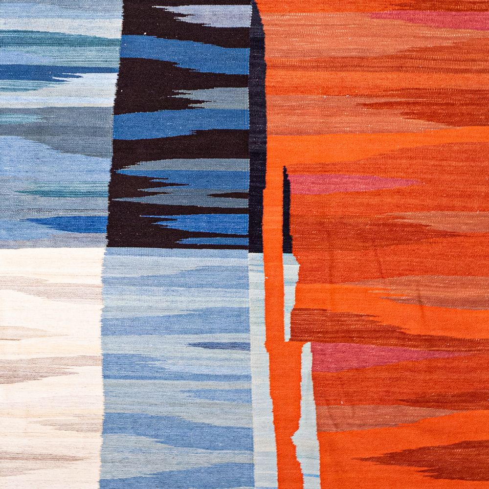 Design carpets - Crashing Waves, Baneh Kelim - ZOLLANVARI INTERNATIONAL