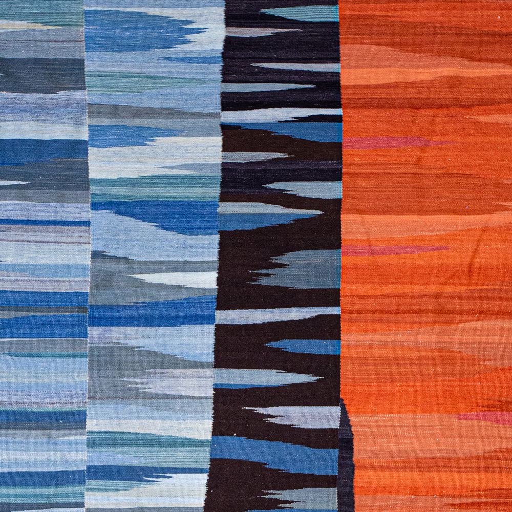Design carpets - Crashing Waves, Baneh Kelim - ZOLLANVARI INTERNATIONAL
