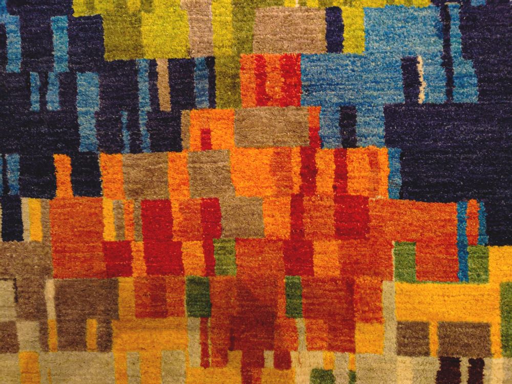 Tapis design - Aureole 1, Glitch Gabbehs Collection, Zollanvari Super Fine Gabbeh, 118 x 173cm - ZOLLANVARI INTERNATIONAL