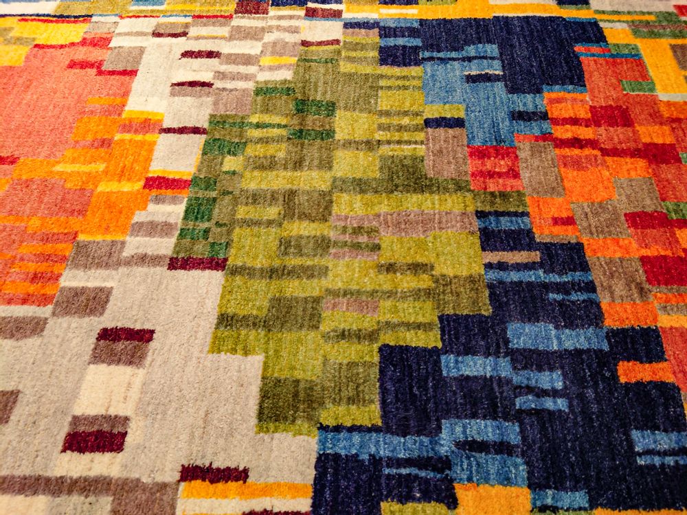 Tapis design - Aureole 1, Glitch Gabbehs Collection, Zollanvari Super Fine Gabbeh, 118 x 173cm - ZOLLANVARI INTERNATIONAL
