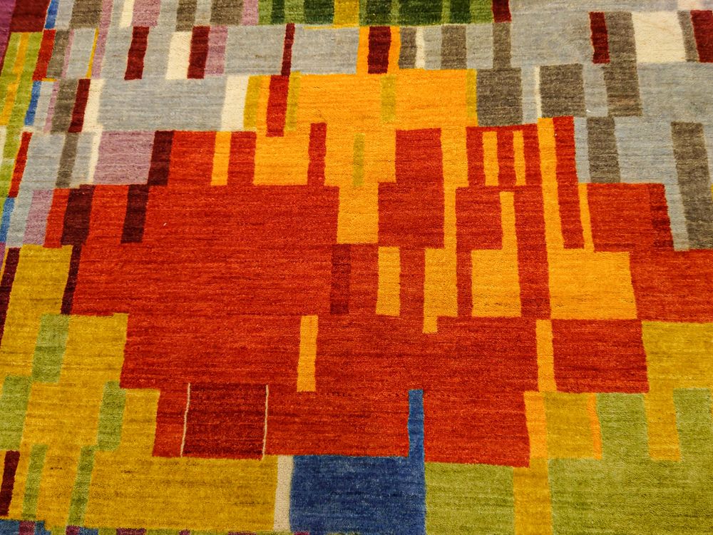 Tapis design - Aureole 1, Glitch Gabbehs Collection, Zollanvari Super Fine Gabbeh, 118 x 173cm - ZOLLANVARI INTERNATIONAL