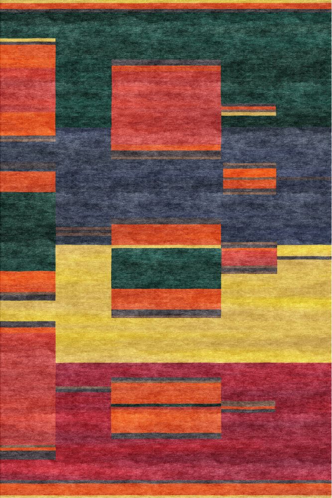 Tapis design - Rivets, Glitch Gabbehs Collection, Zollanvari Super Fine Gabbeh - ZOLLANVARI INTERNATIONAL