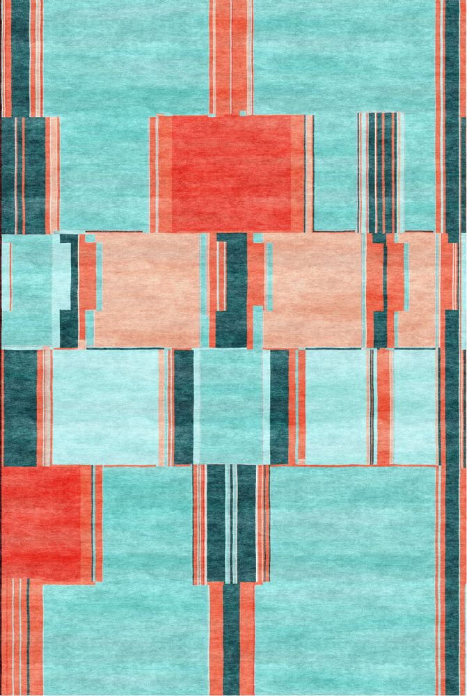 Design carpets - Metropolis, Glitch Gabbehs Collection, Zollanvari Fine Gabbeh - ZOLLANVARI INTERNATIONAL