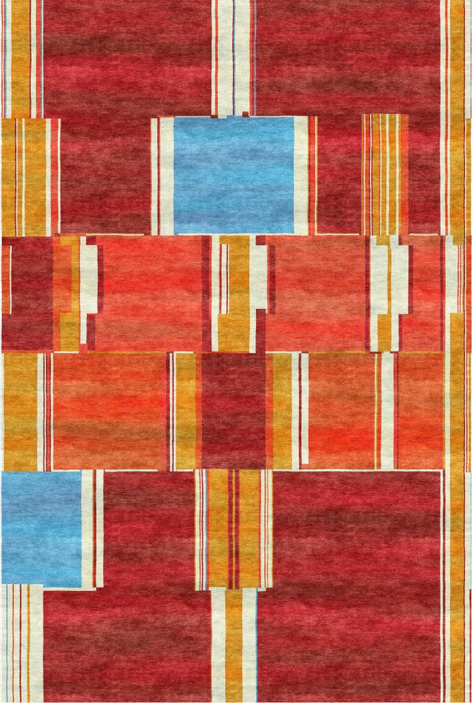 Design carpets - Metropolis, Glitch Gabbehs Collection, Zollanvari Fine Gabbeh - ZOLLANVARI INTERNATIONAL