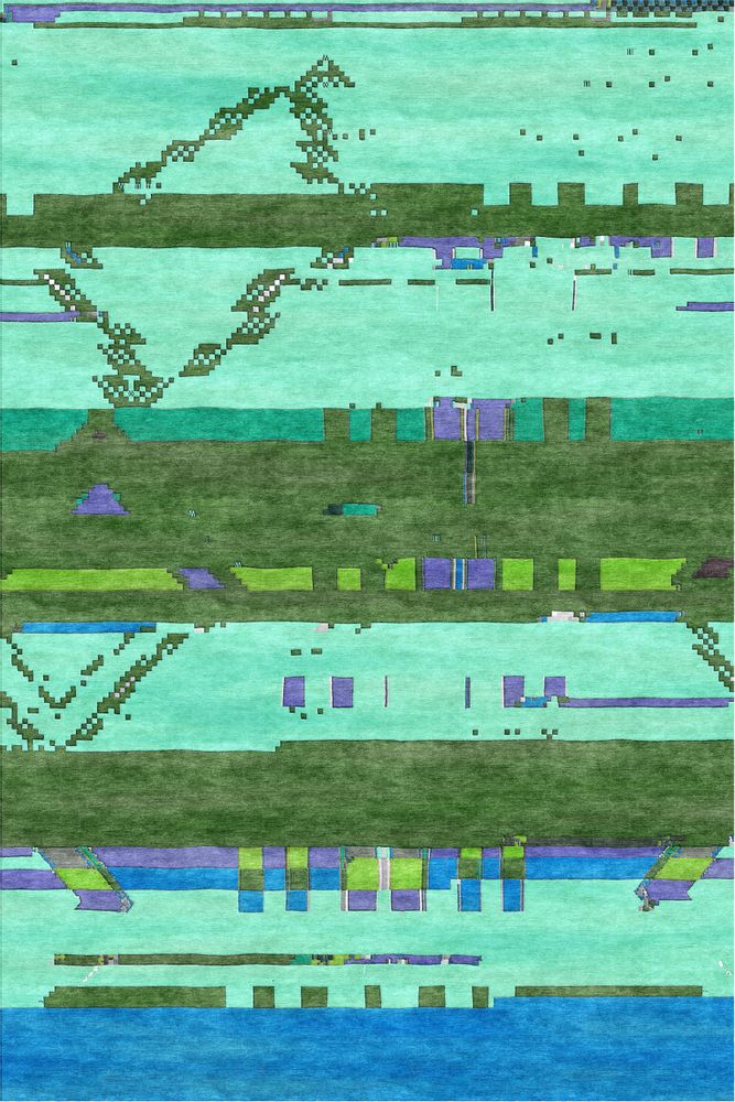 Design carpets - Panorama, Glitch Gabbehs Collection, Zollanvari Fine Gabbeh - ZOLLANVARI INTERNATIONAL