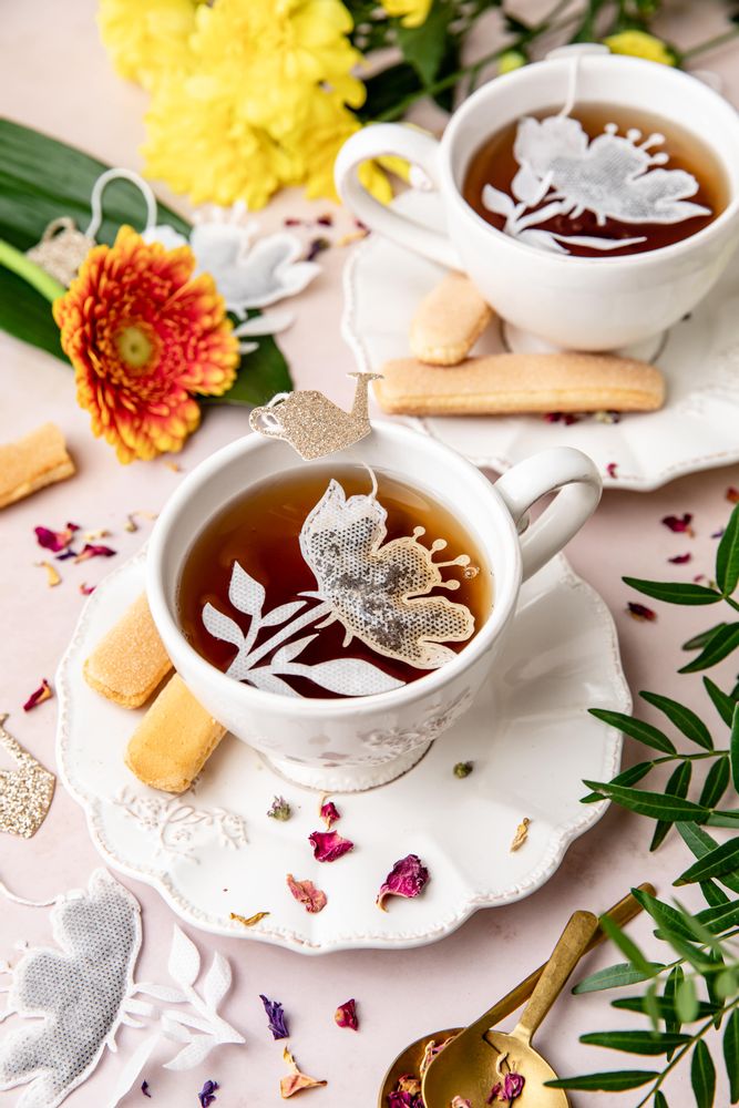 Café et thé - Sachet de thé forme fleur ( par 5 ) - TEA HERITAGE