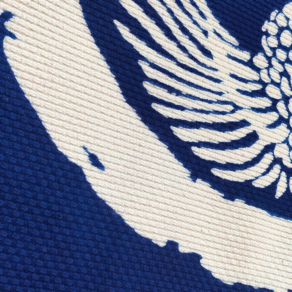 Coussins textile - Housse de coussin Sashiko teintée au pochoir japonais 50 cm - EBISUYA