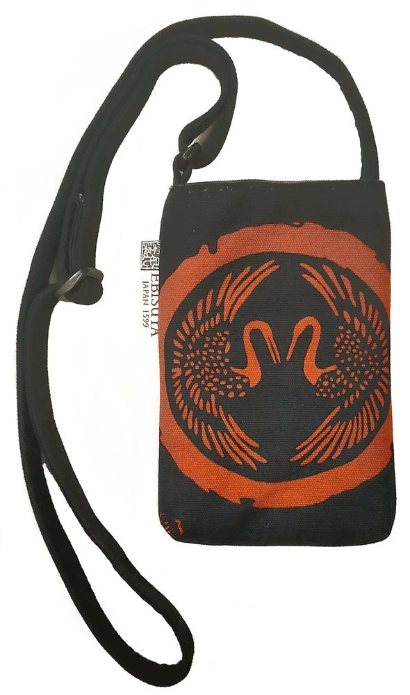 Fabrics - Japanese stencil dyeing 　Phone Pochette - EBISUYA