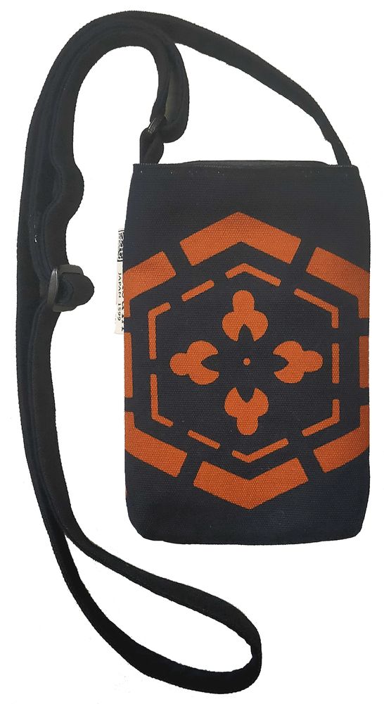 Fabrics - Japanese stencil dyeing 　Phone Pochette - EBISUYA