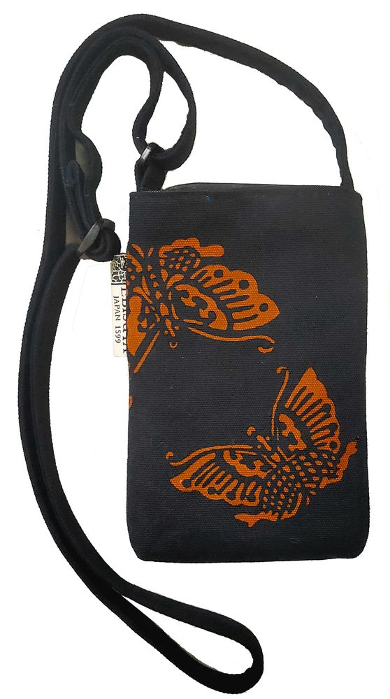 Fabrics - Japanese stencil dyeing 　Phone Pochette - EBISUYA