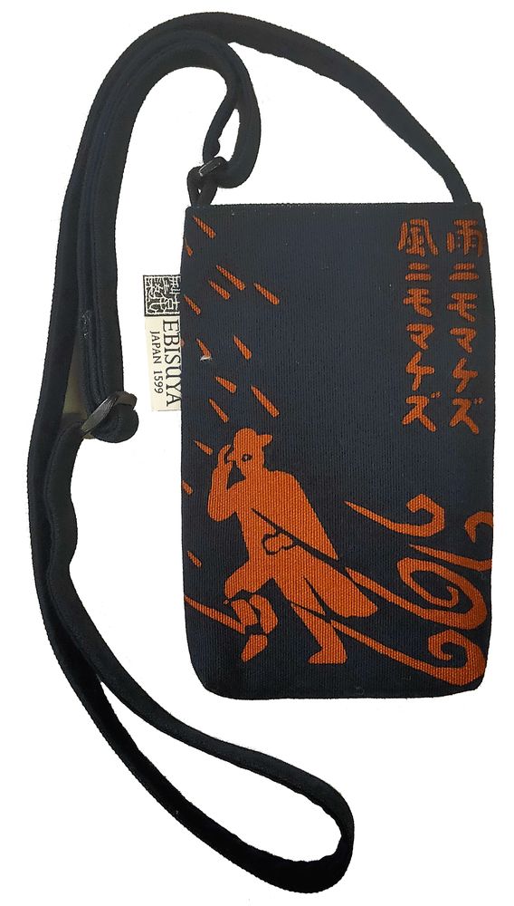 Fabrics - Japanese stencil dyeing 　Phone Pochette - EBISUYA