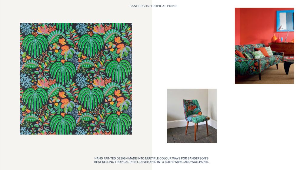 Design textile et surface - Design Rozz Connor pour Sanderson Fabrics - ROZZ CONNOR