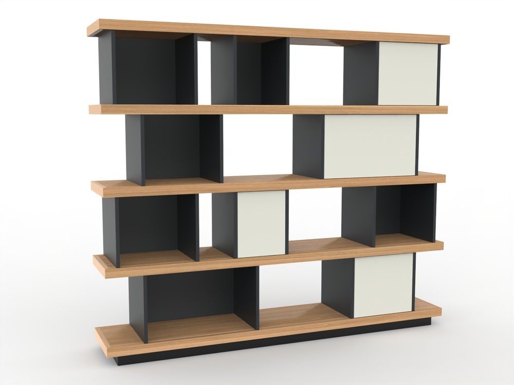 Bookshelves - Bookcase VILLE D'HIVER - MEUBLES LOIZEAU