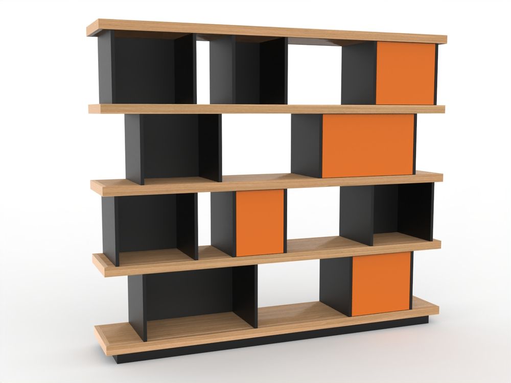 Bookshelves - Bookcase VILLE D'HIVER - MEUBLES LOIZEAU