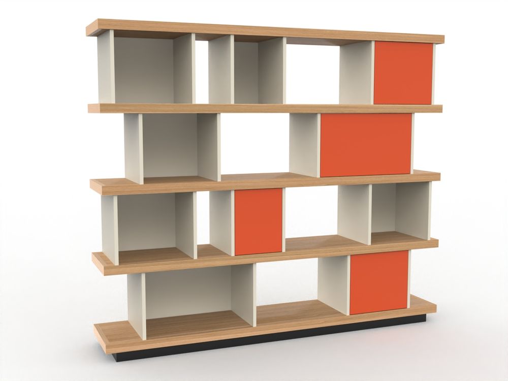 Bookshelves - Bookcase VILLE D'HIVER - MEUBLES LOIZEAU