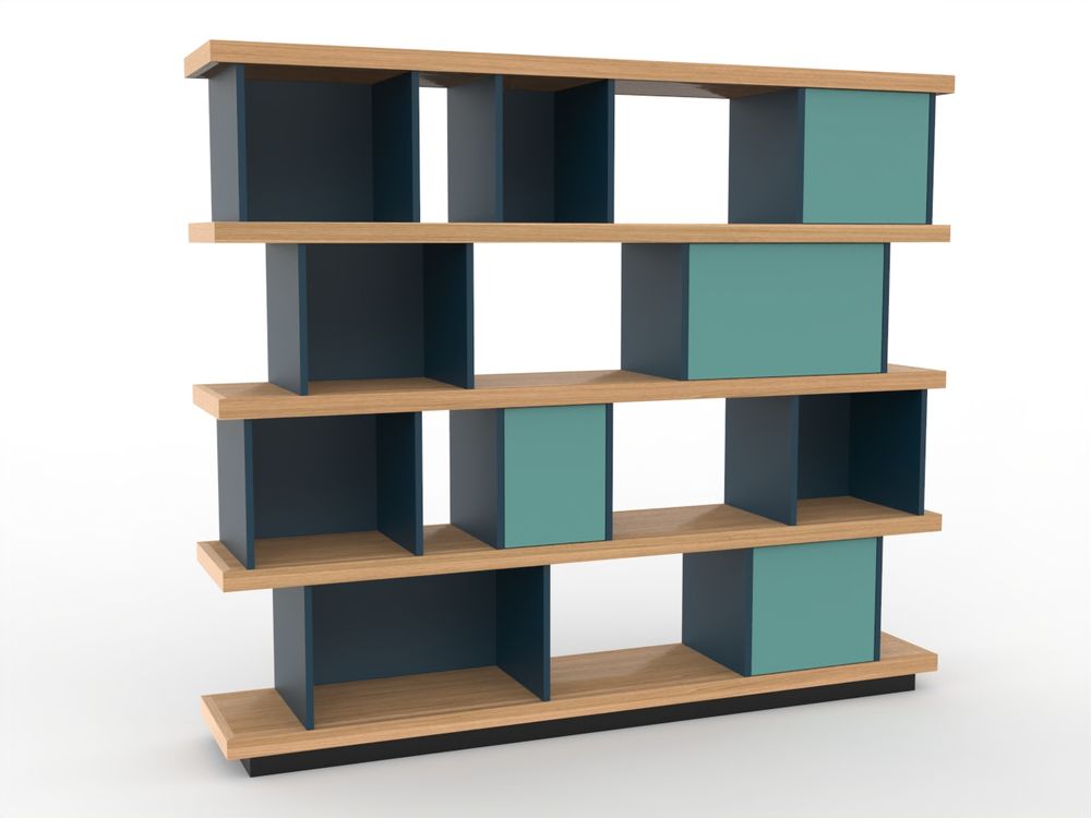 Bookshelves - Bookcase VILLE D'HIVER - MEUBLES LOIZEAU