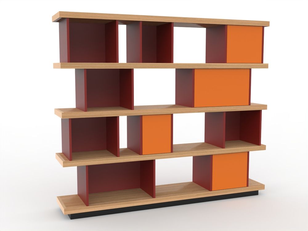 Bookshelves - Bookcase VILLE D'HIVER - MEUBLES LOIZEAU