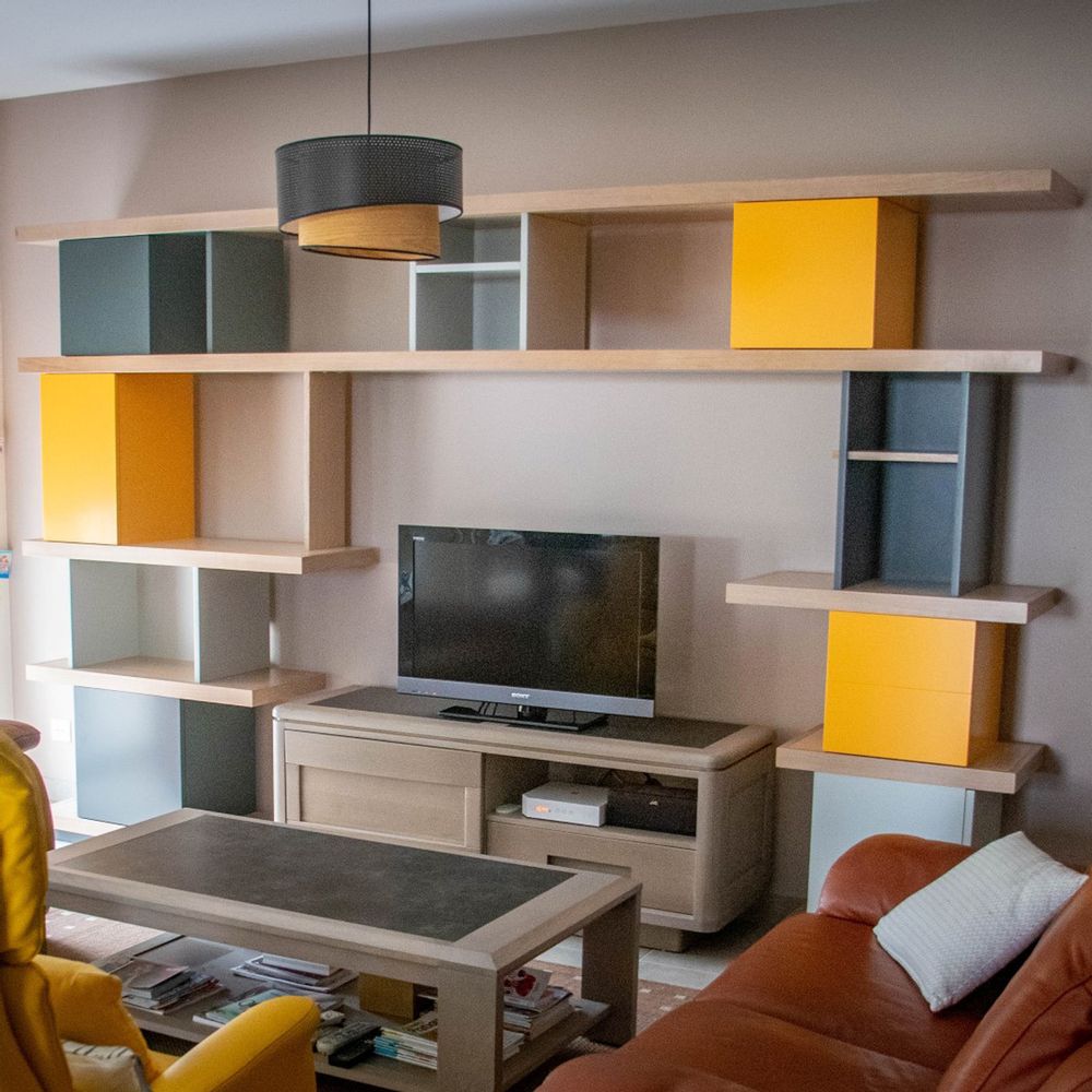 Bookshelves - Bookcase VILLE D'HIVER - MEUBLES LOIZEAU