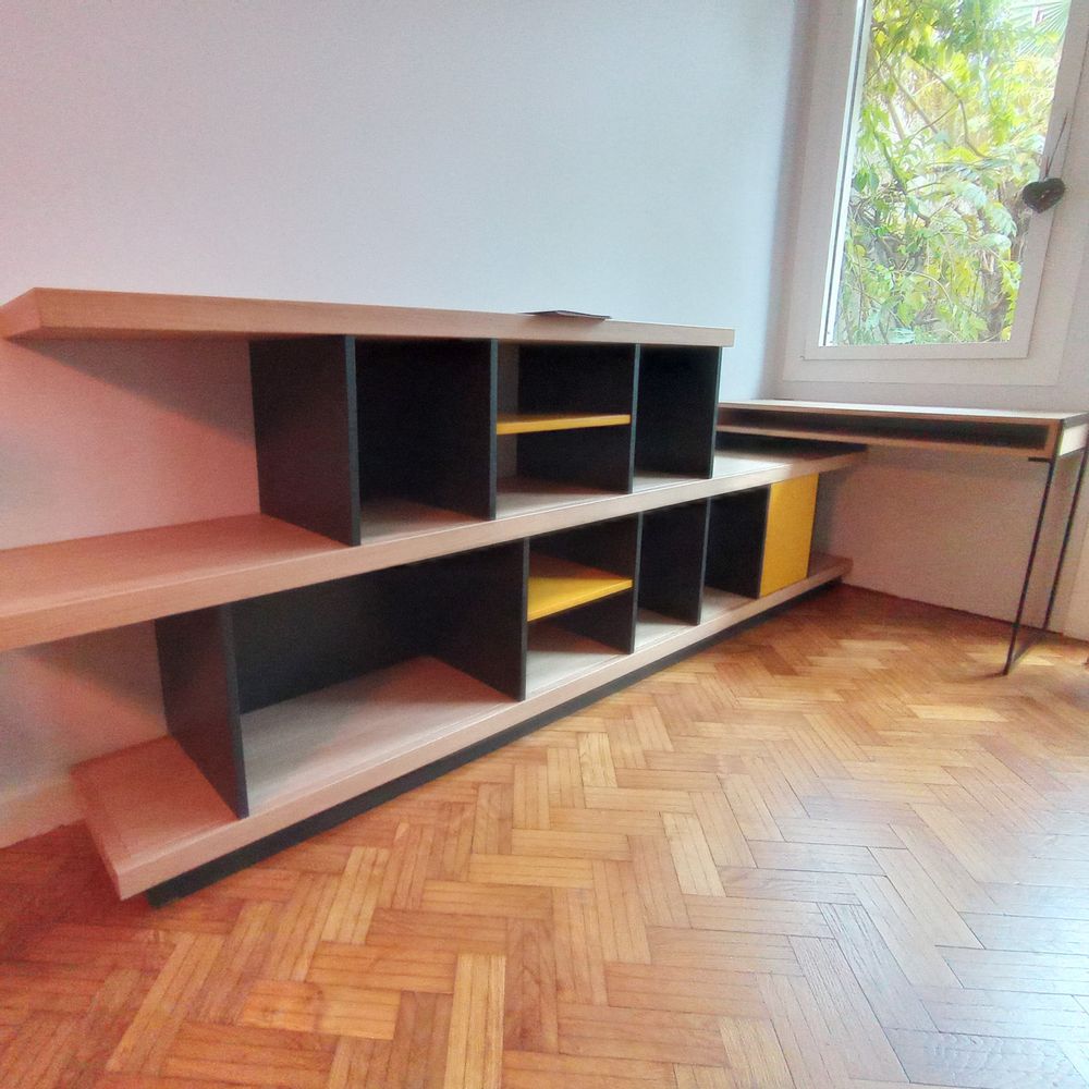 Bookshelves - Bookcase VILLE D'HIVER - MEUBLES LOIZEAU