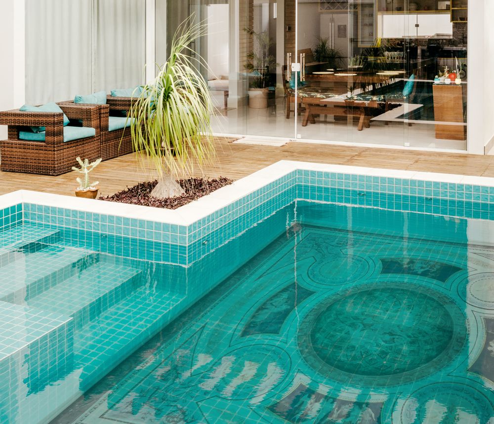 Paintings - swimming pool bottom decoration - HISTORYA