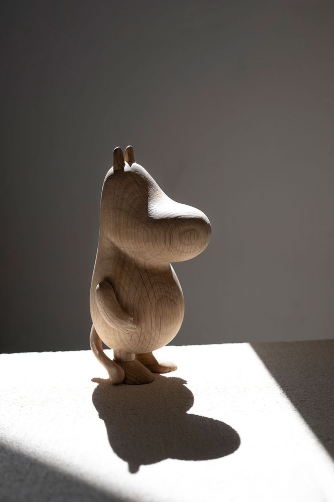 Objets design - Moomintroll - Statue en bois - BOYHOOD DESIGN