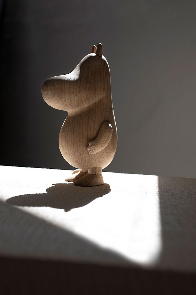 Objets design - Moomintroll - Statue en bois - BOYHOOD DESIGN