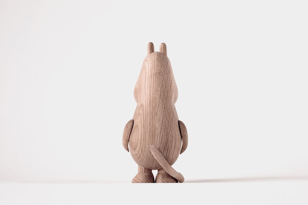 Objets design - Moomintroll - Statue en bois - BOYHOOD DESIGN