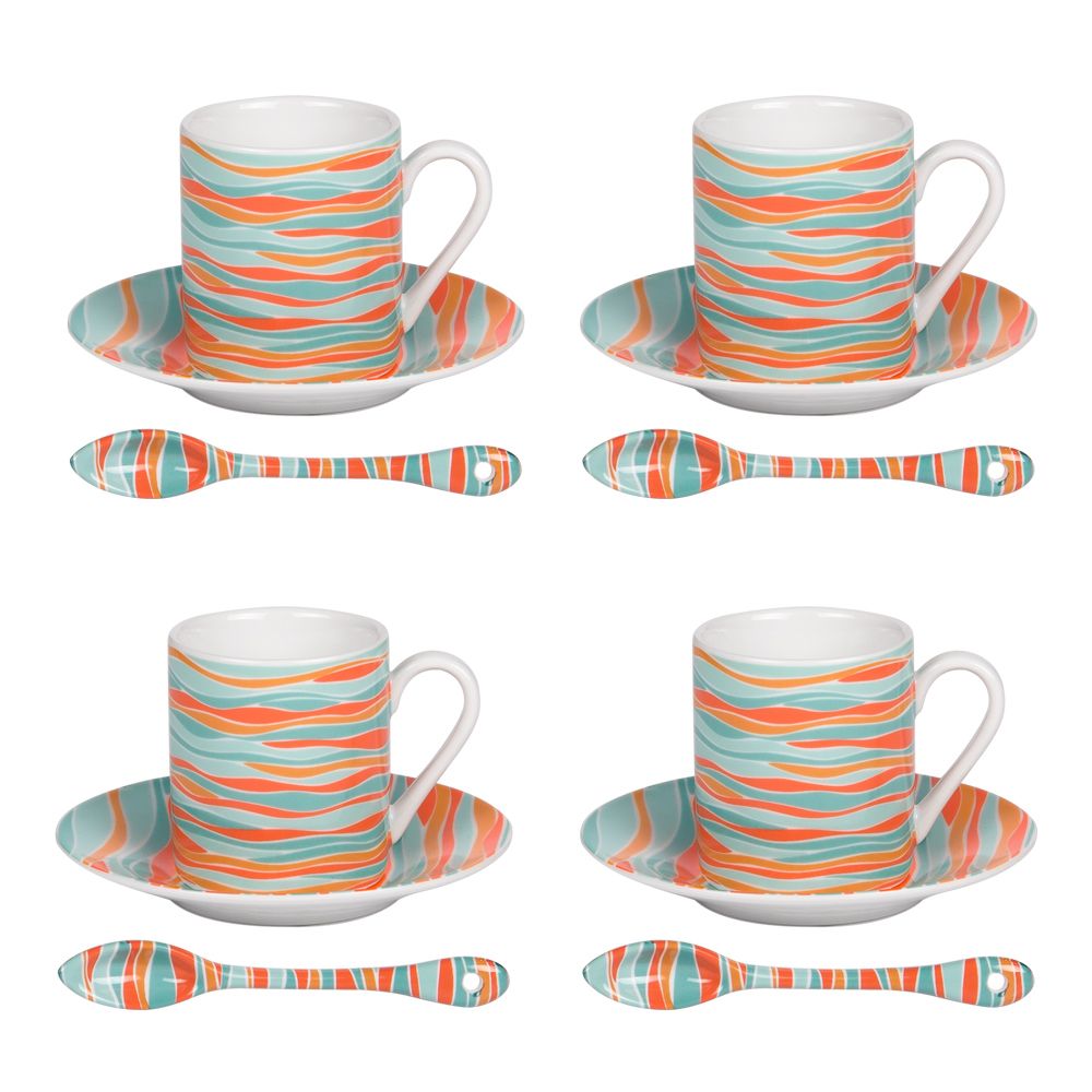 Tasses et mugs - COFFRET 4 P/T CAFE + CUIL 10 CL ALIZE - TABLE PASSION / BASTIDE 1880