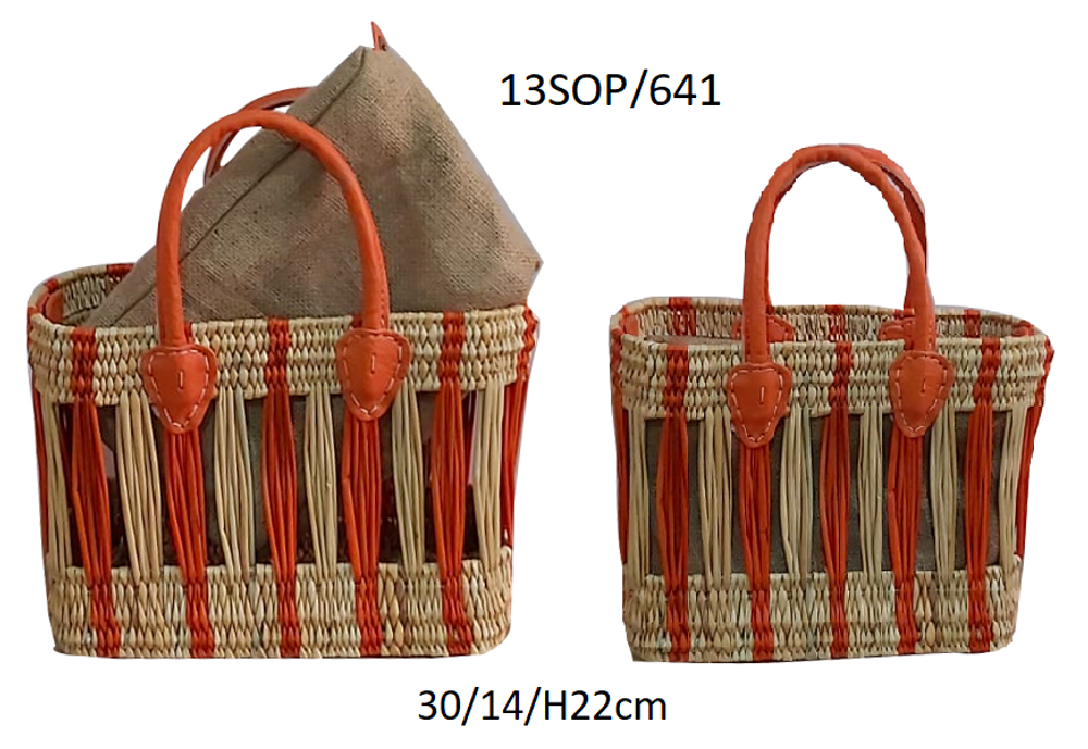 Shopping baskets - PANIER JONC - AMAL LINKS