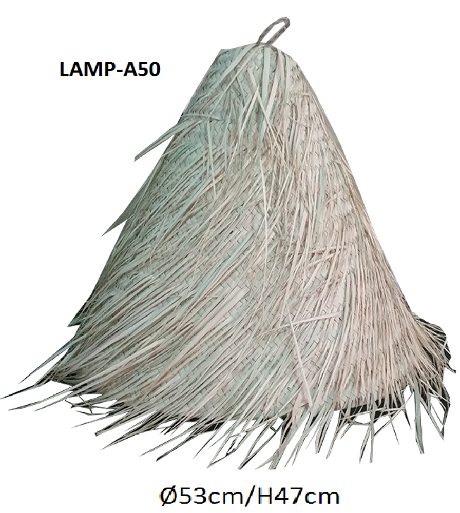 Hanging lights - CABAS PALME CUIR NATUREL - AMAL LINKS