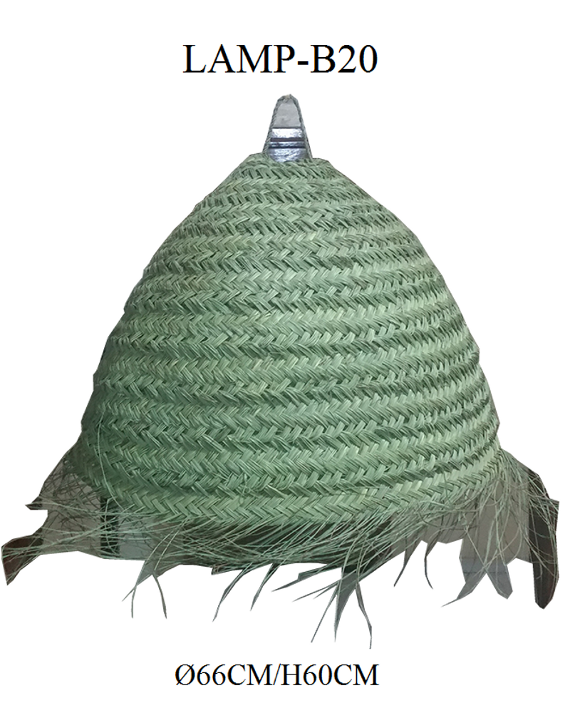 Hanging lights - CABAS PALME CUIR NATUREL - AMAL LINKS