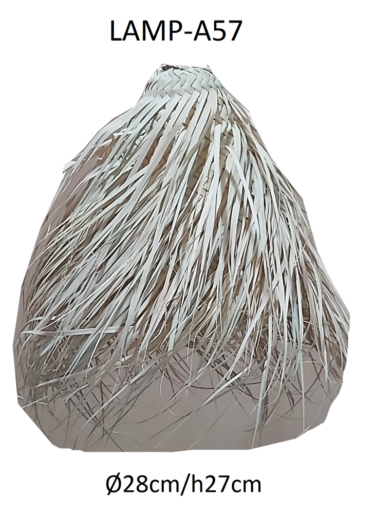 Hanging lights - CABAS PALME CUIR NATUREL - AMAL LINKS