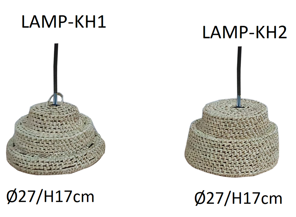 Hanging lights - CABAS PALME CUIR NATUREL - AMAL LINKS
