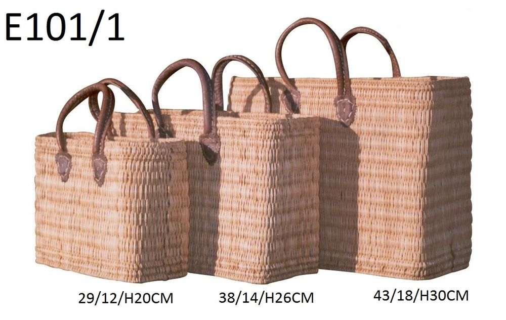 Shopping baskets - PANIER JONC - AMAL LINKS