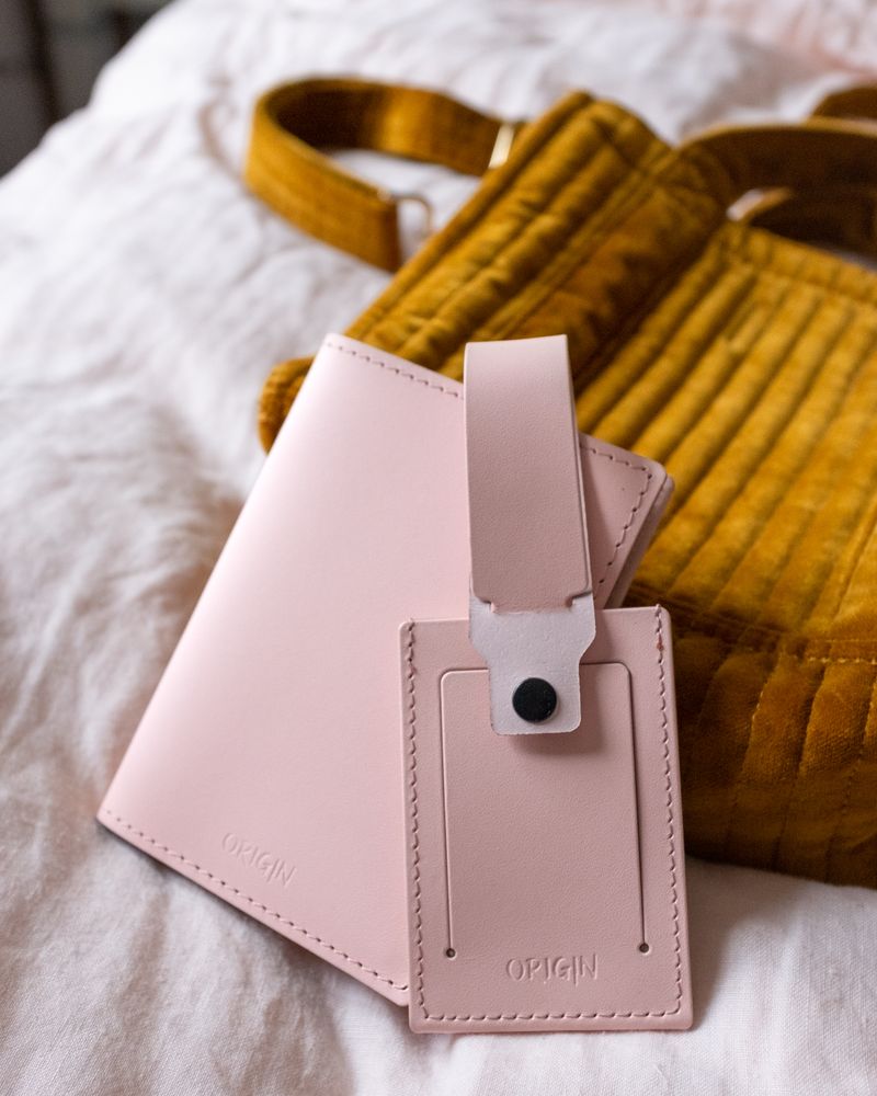 Travel accessories - Luggage Tag - Recycled Leather - Made in France - MAISON ORIGIN