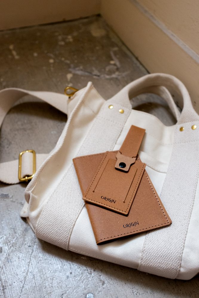 Travel accessories - Luggage Tag - Recycled Leather - Made in France - MAISON ORIGIN
