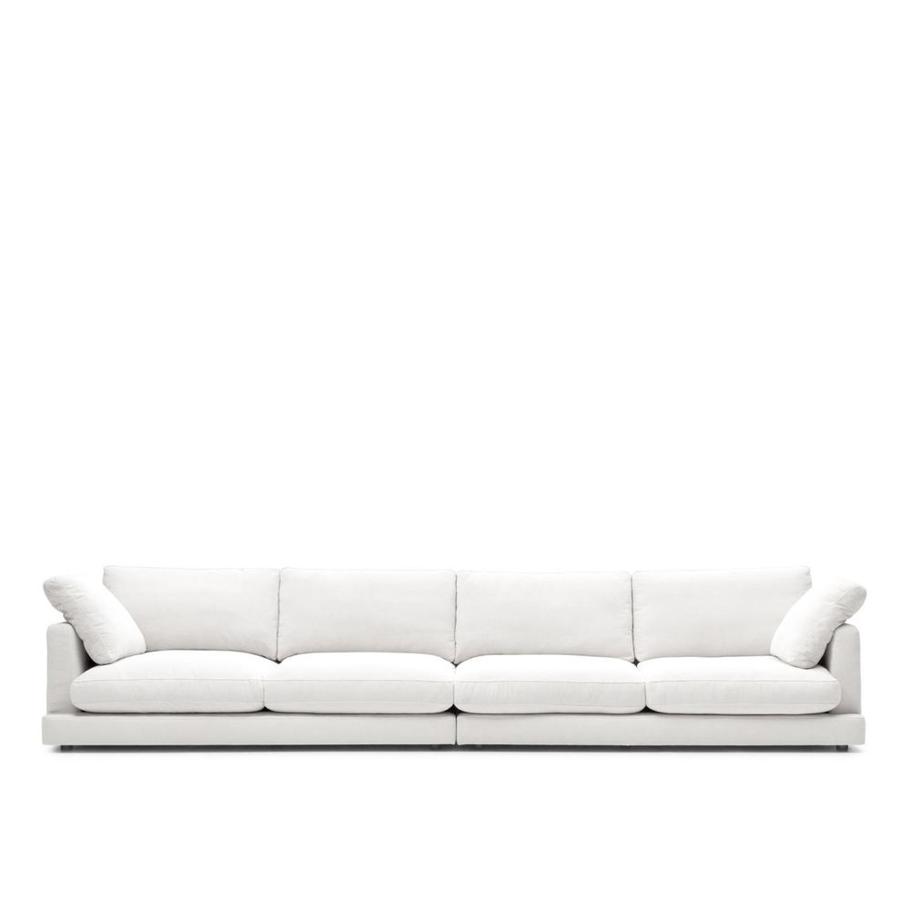 Sofas for hospitalities & contracts - Gala 6 seater sofa in white, 390 cm - KAVE HOME
