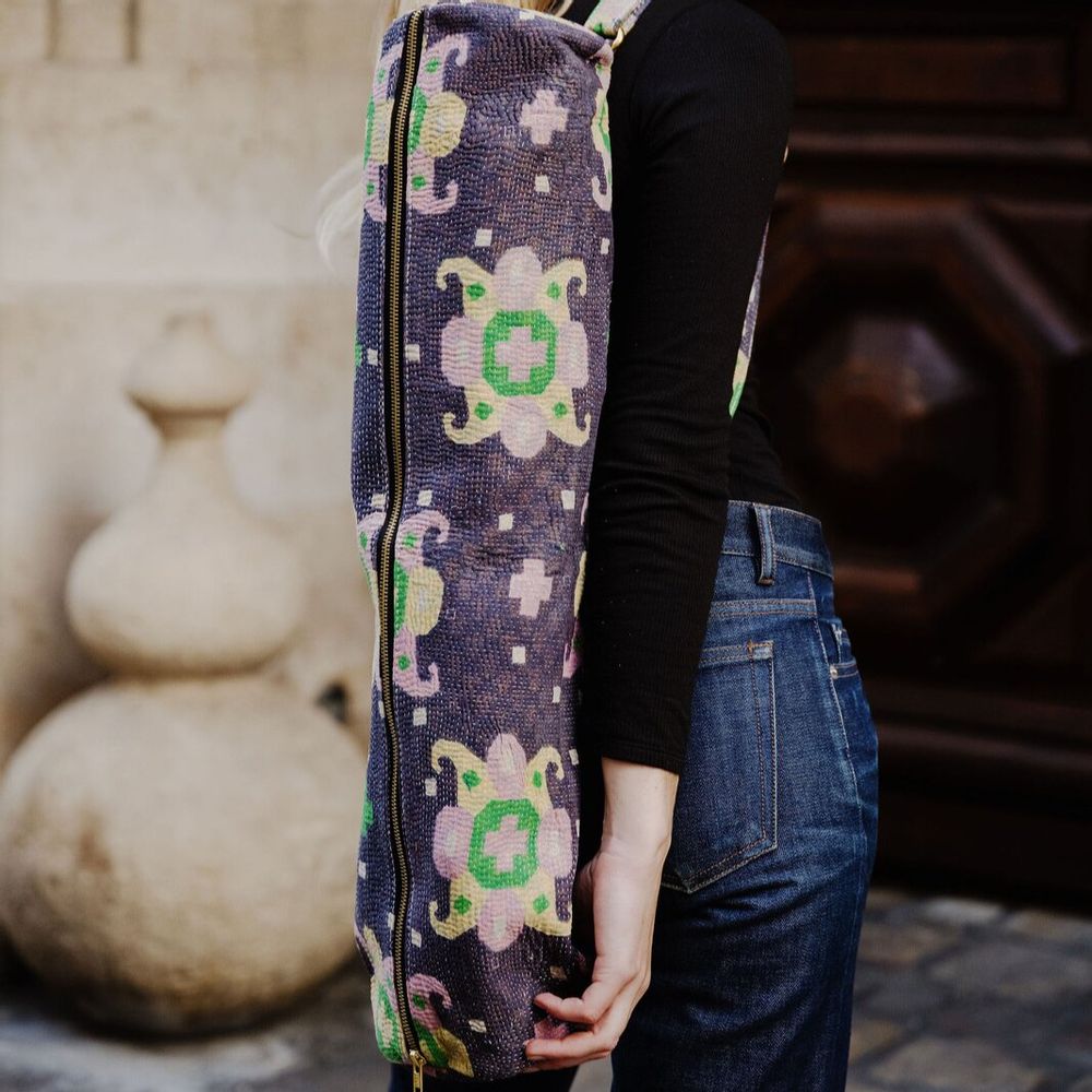 Sacs de sport - Sac yoga en Khanta vintage - CURIOSITY LAB