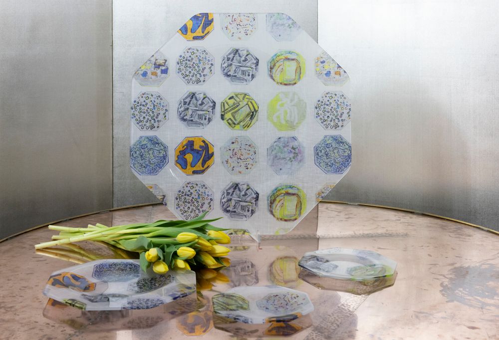 Linge de table textile - Collection Eolie de nappes, sets de table, assiettes, plateaux, céramiques. - LUISA LONGO